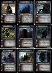 lotr tcg lotr promotional nine riders complete collection