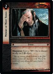 lotr tcg mines of moria memory of many things