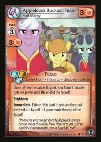 my little pony defenders of equestria appleloosa buckball team hail marey