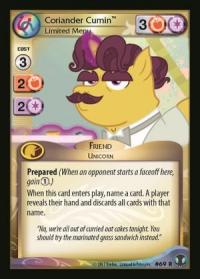 my little pony defenders of equestria coriander cumin limited menu