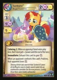 my little pony defenders of equestria sunburst royal foalsitter