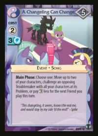 my little pony defenders of equestria a changeling can change