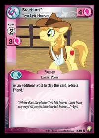 my little pony equestrian odysseys braeburn two left hooves