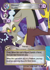 my little pony equestrian odysseys discord wrathful royal rare full art