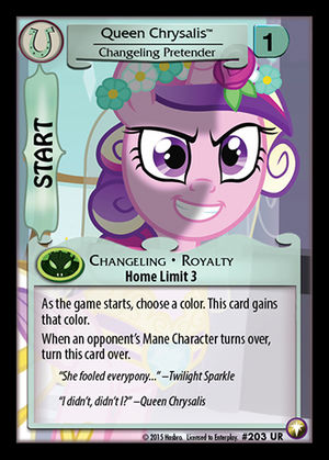 Queen Chrysalis, Changeling Pretender