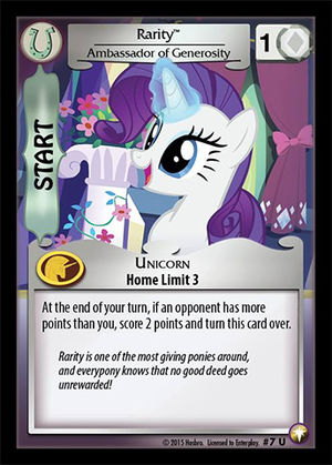 Rarity, Ambassador of Generosity