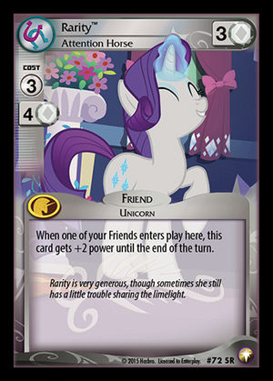 Rarity, Attention Horse