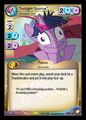 Twilight Sparkle, Zeroed Out