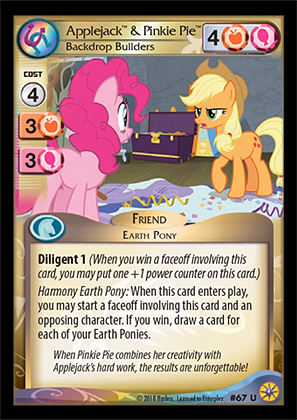 Applejack & Pinkie Pie, Backdrop Builders #67