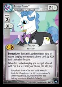 my little pony high magic fancy pants respected aristocrat