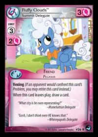 my little pony high magic fluffy clouds summit delegate