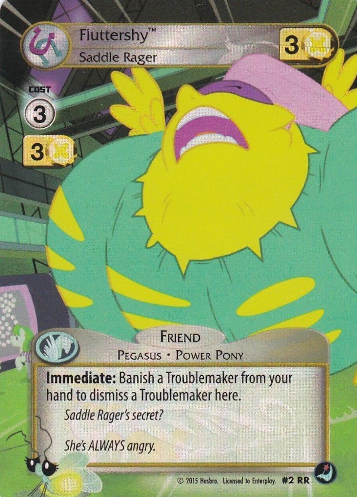 Fluttershy, Saddle Rager (ROYAL RARE FULL ART)