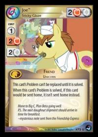 my little pony high magic joe sticky glaze