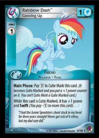 my little pony marks in time rainbow dash growing up