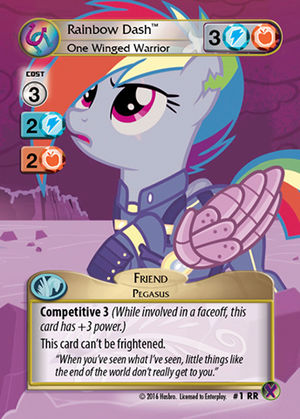 Rainbow Dash, One Winged Warrior (*ROYAL RARE*)