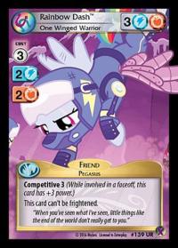 my little pony marks in time rainbow dash one winged warrior