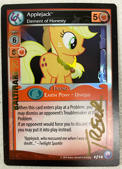 Applejack, Element of Honesty (Baltimore 2014)