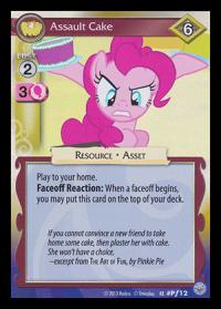 my little pony mlp promos assault cake foil