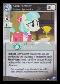 my little pony mlp promos coco pommel fashion apprentice foil