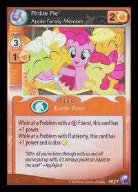 my little pony mlp promos pinkie pie apple family member foil