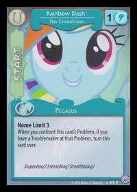 my little pony mlp promos rainbow dash flier extraordinare foil