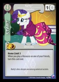my little pony mlp promos rarity dressmaker f3b foil