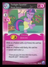 my little pony mlp promos twilight sparkle break dancer foil