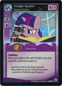 my little pony mlp promos twilight sparkle research student foil