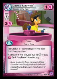 my little pony sequestria beyond cheese sandwich bringing the party
