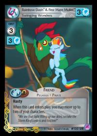 my little pony sequestria beyond rainbow dash first mate mullet swinging wonders