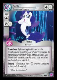 my little pony sequestria beyond rarity generous seapony