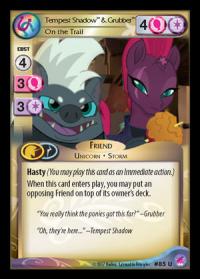 my little pony sequestria beyond tempest shadow grubber on the trail