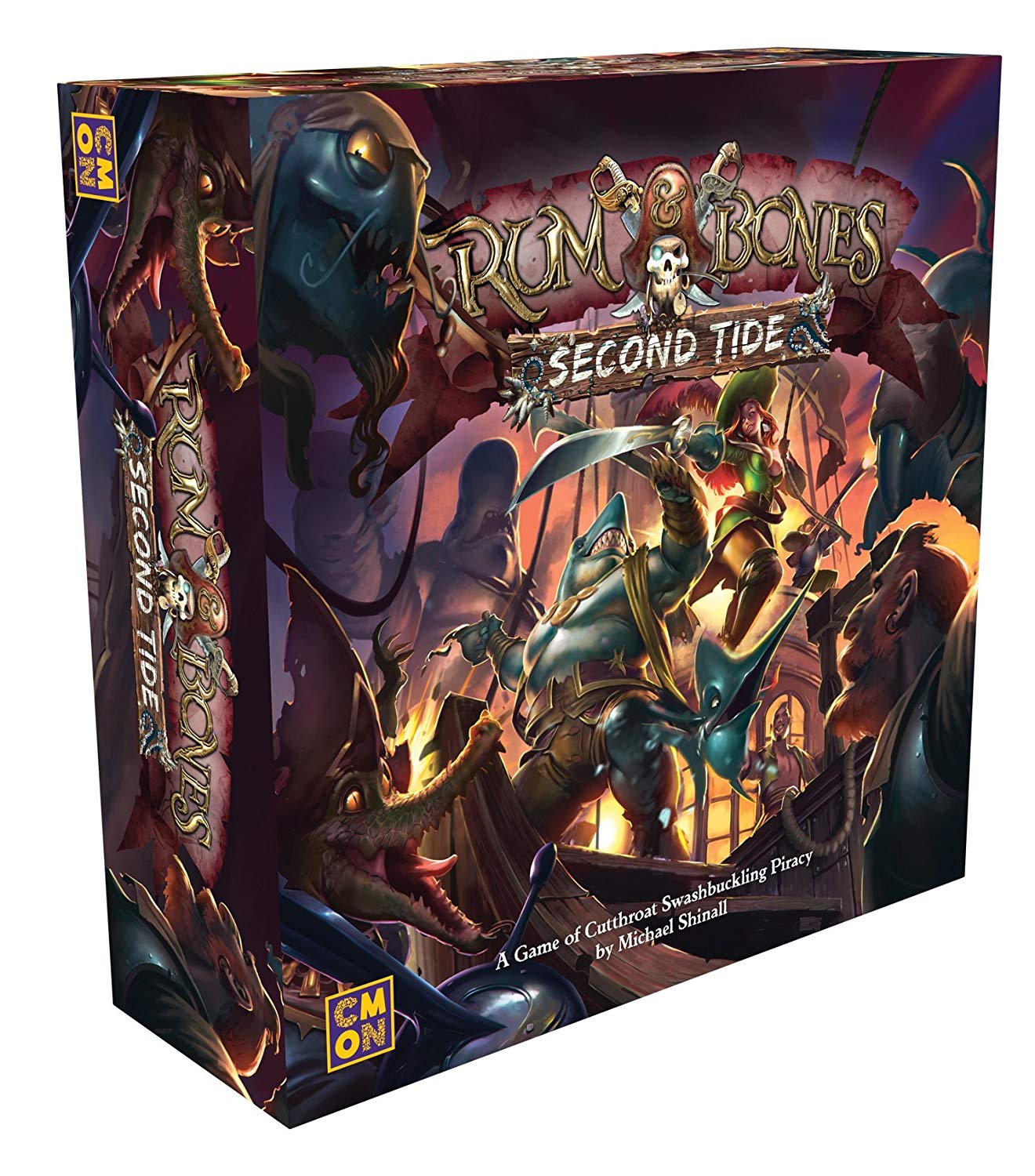 CMON Rum & Bones : Second Tide Board Game