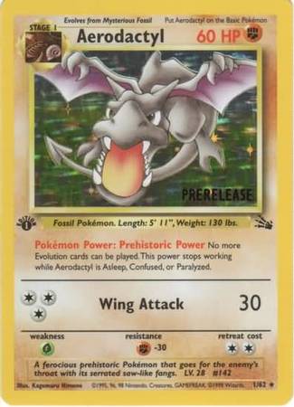 Aerodactyl - 1-62 - Pre-Release Promo