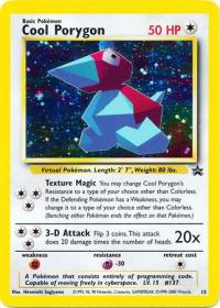 pokemon 1wizards of the coast promos cool porygon 15 sealed