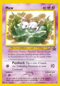 pokemon 1wizards of the coast promos mew 47