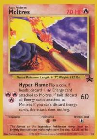 pokemon 1wizards of the coast promos moltres 21 promo