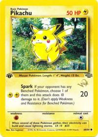 pokemon 1wizards of the coast promos pikachu 60 64 w stamped promo