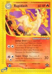 pokemon 1wizards of the coast promos rapidash 51 pokemon center ny