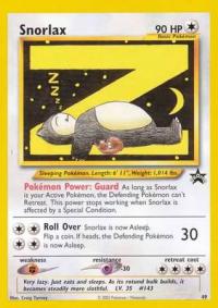 pokemon 1wizards of the coast promos snorlax 49