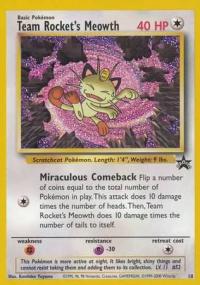 pokemon 1wizards of the coast promos team rocket s meowth 18