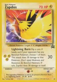 pokemon 1wizards of the coast promos zapdos 23 sealed