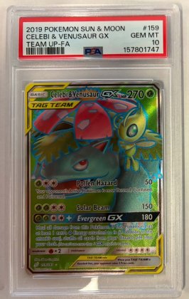 pokemon 4graded cards celebi venusaur gx 159 181 psa 10