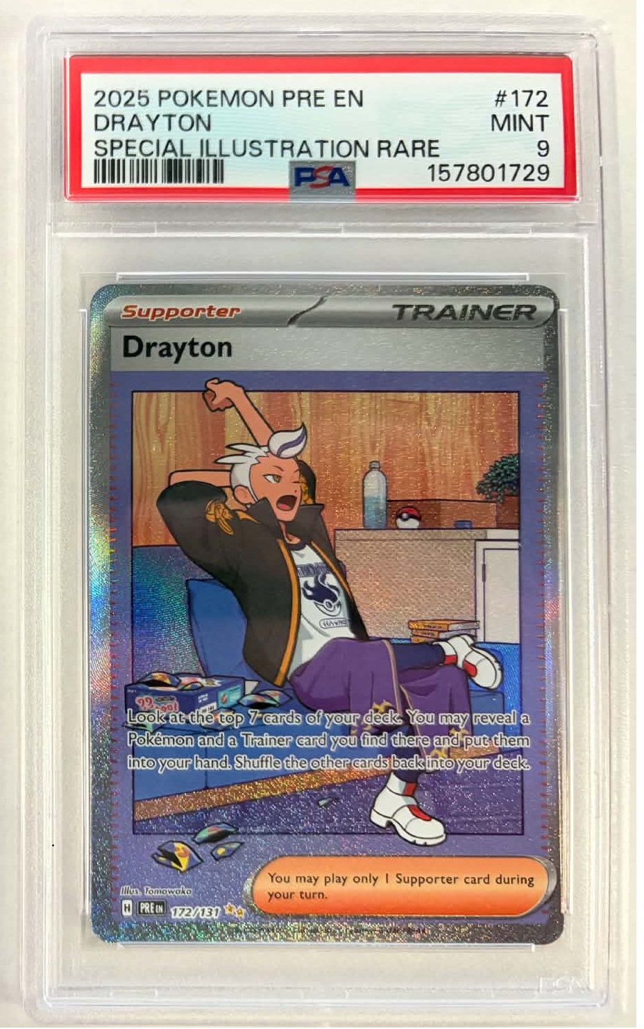 Drayton - 172-131 - Special Illustrator Rare - PSA 9