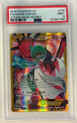pokemon 4graded cards gardevoir ex steam siege secret rare psa 9