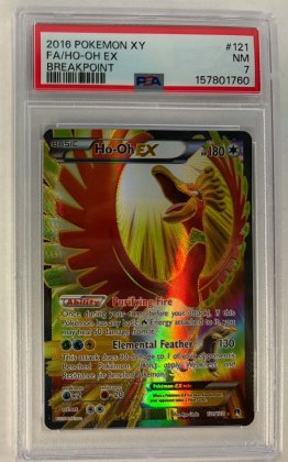pokemon 4graded cards ho oh ex breakpoint psa 7