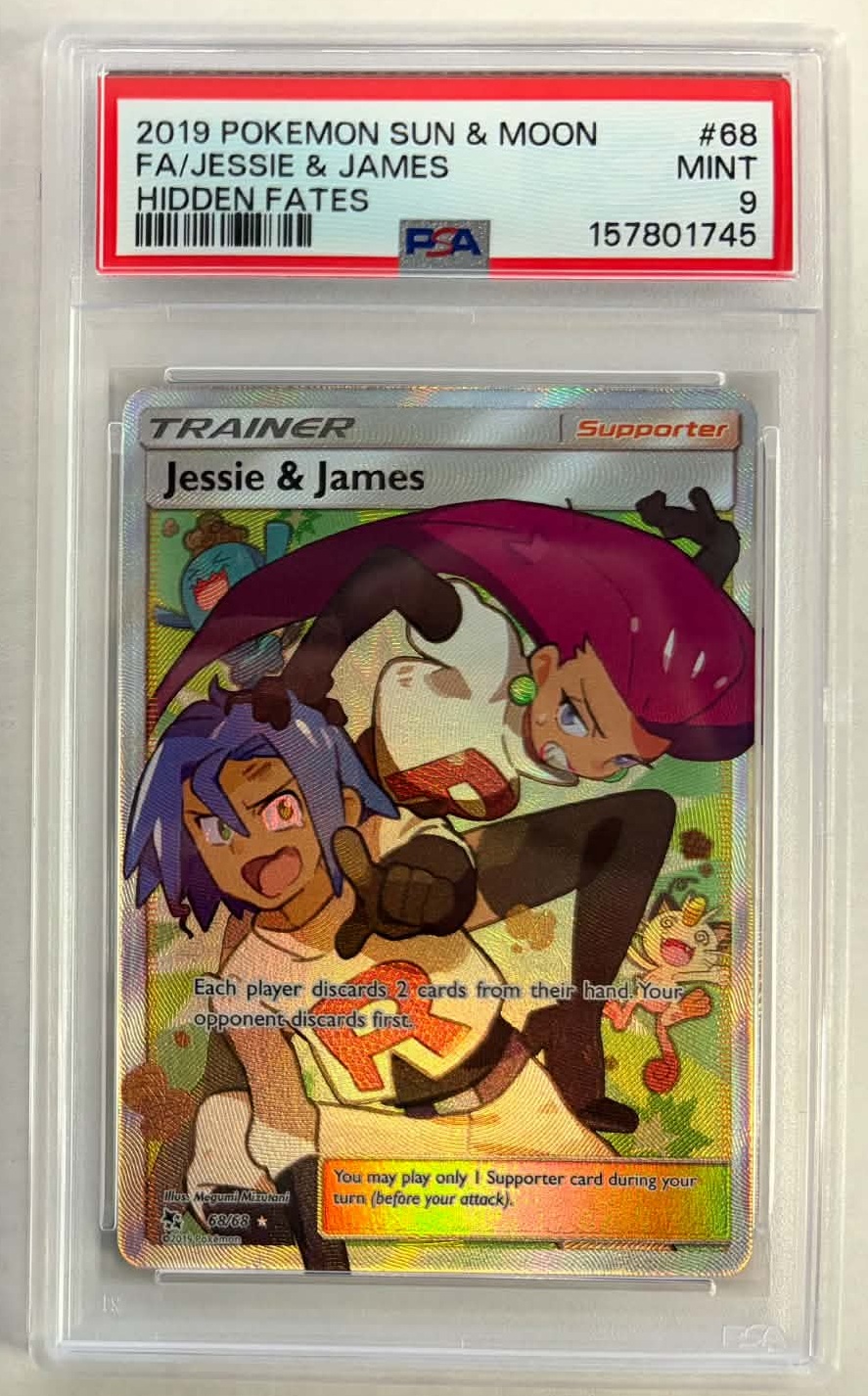 Jessie & James - Hidden Fates - Full Art - PSA 9