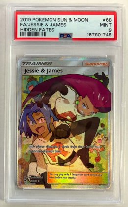 pokemon 4graded cards jessie james hidden fates full art psa 9