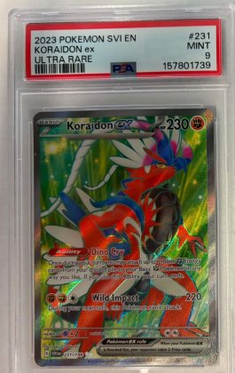 pokemon 4graded cards koraidon ex scarlet violet psa 9