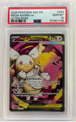pokemon 4graded cards mega audino ex asc253 psa 10